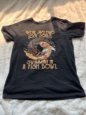 Black Graphic Tee 'We're Just Two Lost Souls'